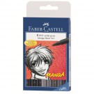 Faber Castell Pitt Artist Brush Manga set 8 stk 