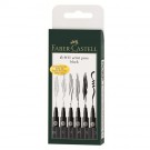 Faber Castell India Ink PITT artist pen Black box of 6 (XS,S,F,M,B,C) 