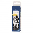 Faber Castell India Ink PITT artist pen black box of 4 (XS,S,F,B) 