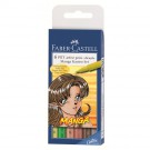 Faber Castell Pitt Artist Brush Kaoiri sæt 6 stk 