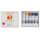 Sennelier Egg Tempera sæt med 5x21ml 
