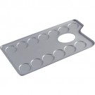 Metal palet retangulær 10 x 20 cm